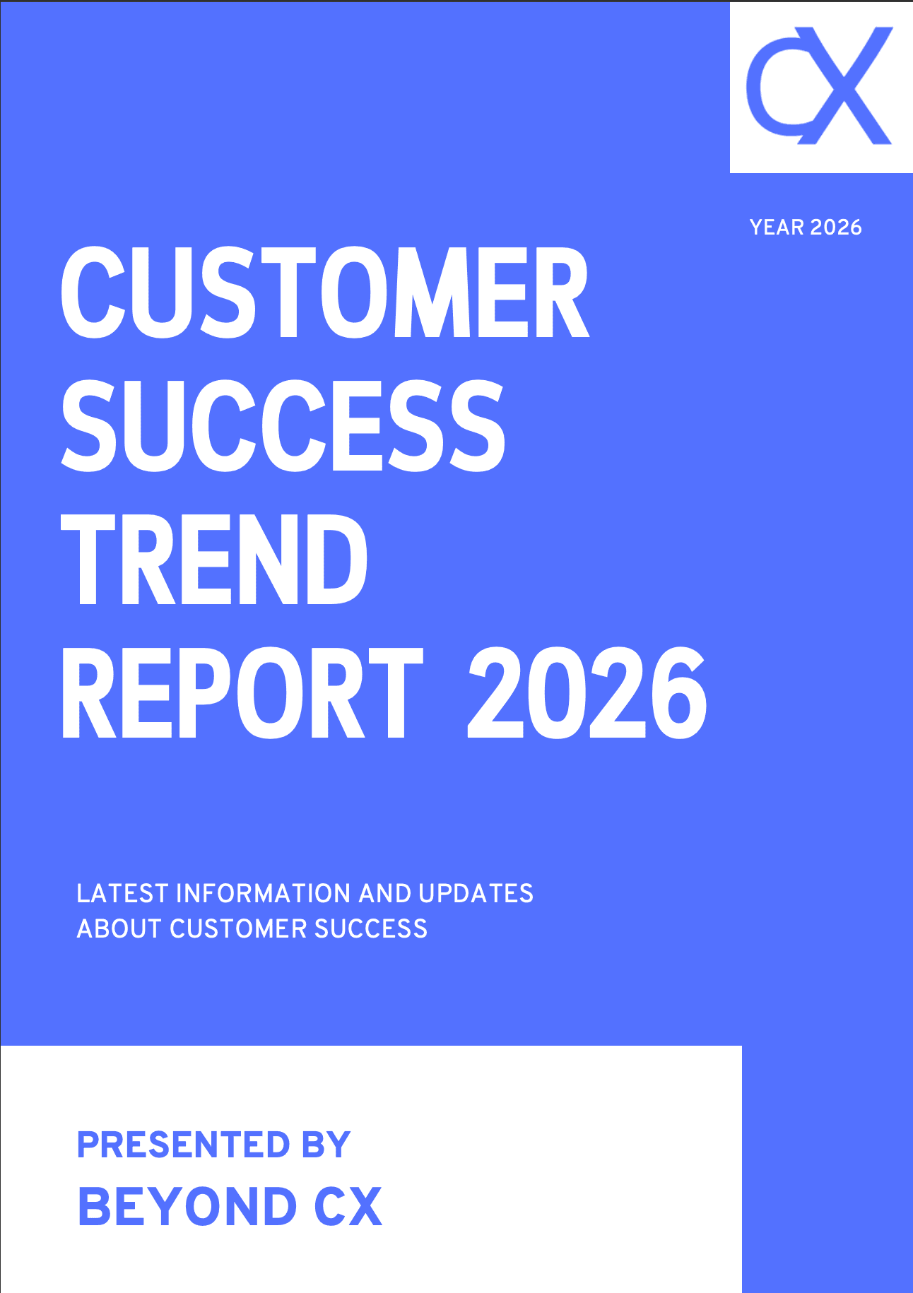 Customer Success Trend Report 2026 Cover